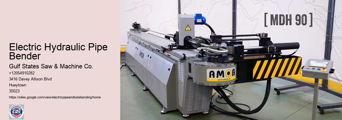 Electric Hydraulic Pipe Bender Gulf States Saw & Machine Co. Electric Hydraulic Pipe Bender