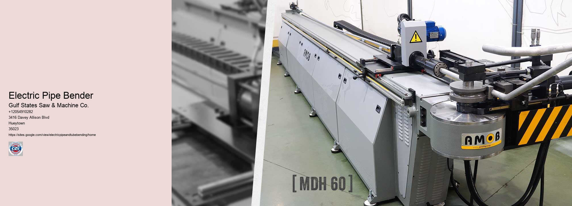 Electric Pipe Bender Gulf States Saw & Machine Co. Electric Pipe Bender