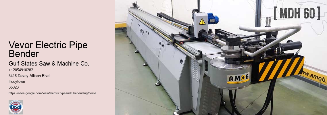 Vevor Electric Pipe Bender Gulf States Saw & Machine Co. Vevor Electric Pipe Bender